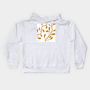 Orange climbing plant Kids Hoodie